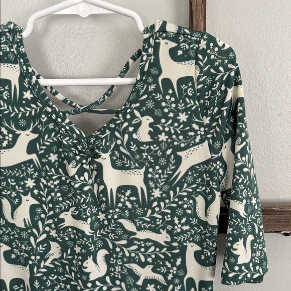 Dot Dot Smile woodland deer print dress - Picture 3 of 6